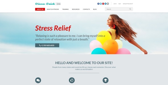 гипноз терапия шаблон joomla