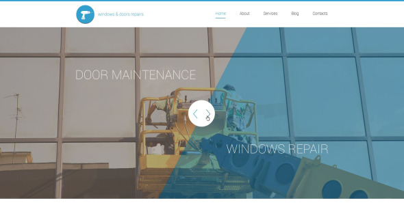 windows doors repair wordpress тема