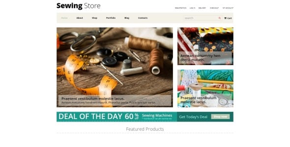 тема швейного магазина woocommerce