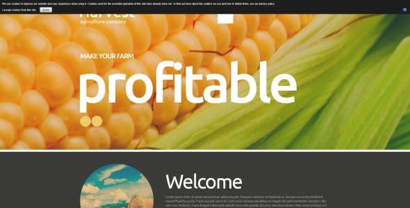 купить шаблон grow harvest team joomla