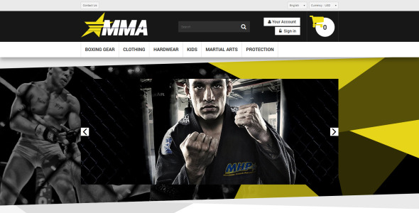 тема mma store prestashop