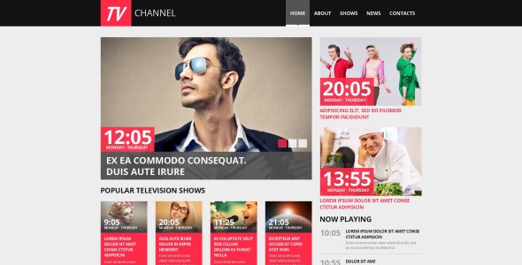 тв канал moto cms html шаблон