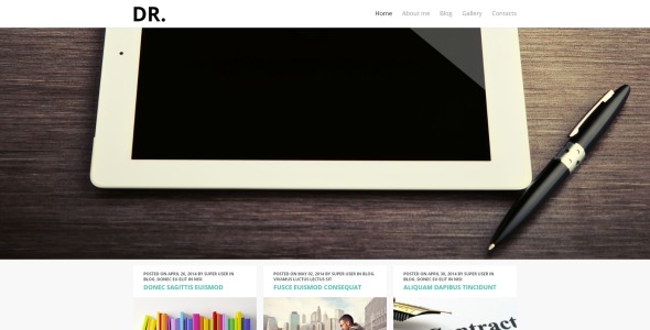 личные страницы шаблон joomla