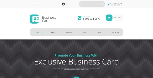 тема магазина визитных карточек woocommerce