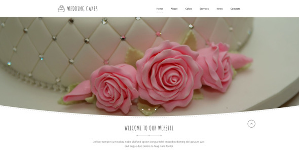 шаблон сайта wedding cake co