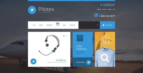 тема pilotex woocommerce