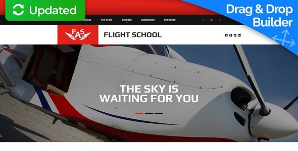 летная школа moto cms 3 шаблон