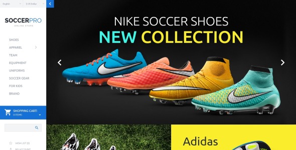 шаблон soccerpro opencart