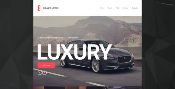 адаптивный шаблон сайта car club