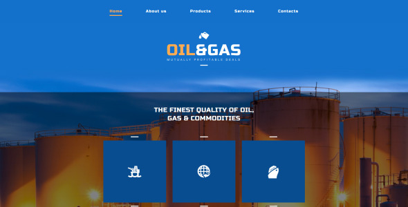 шаблон gas &amp; oil moto cms 3