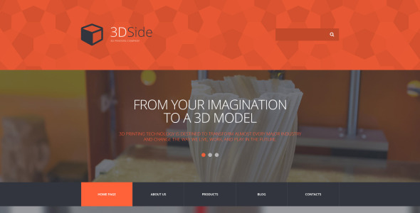 3d сторона wordpress тема