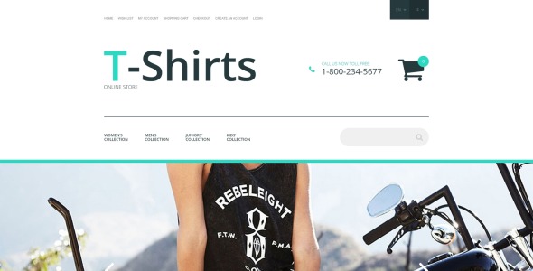 рубашка фондовый шаблон opencart