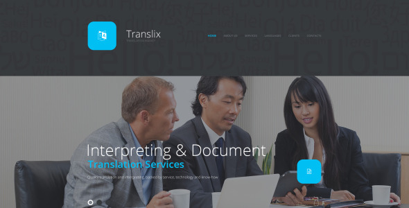 шаблон сайта translix