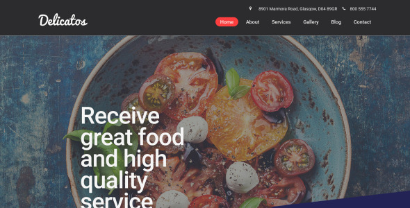простой шаблон restaurant moto cms 3
