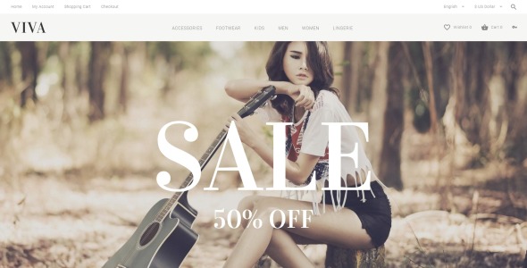 шаблон opencart viva