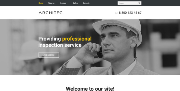 шаблон сайта architec