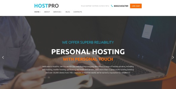 тема WordPress hostpro