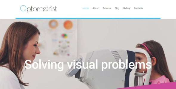 шаблон optometry moto cms 3