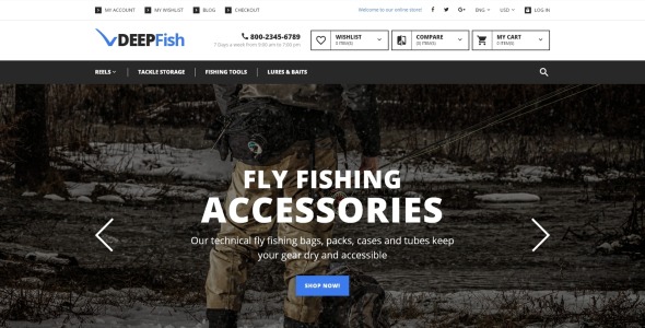 deepfish magento тема