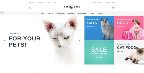 тема petrocope prestashop