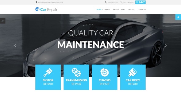 ремонт автомобилей joomla шаблон