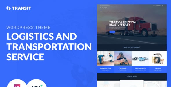 логистика и транспортные услуги wordpress тема