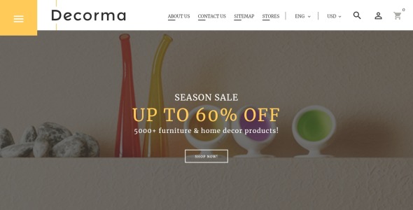 мебель отзывчивая тема prestashop