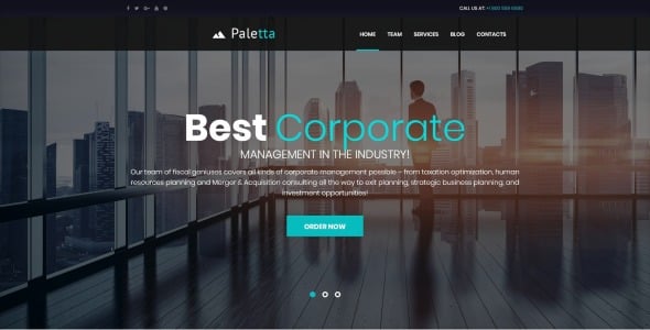 корпоративная и деловая тема wordpress