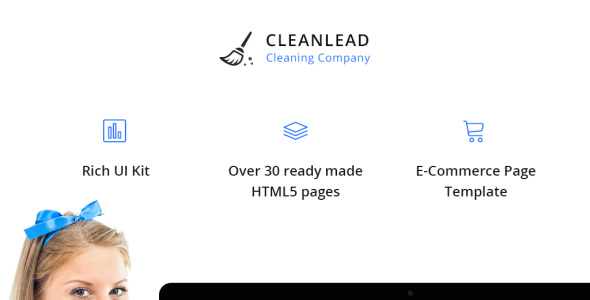 шаблон сайта клининговой компании cleanlead