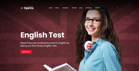 языковая школа wordpress тема