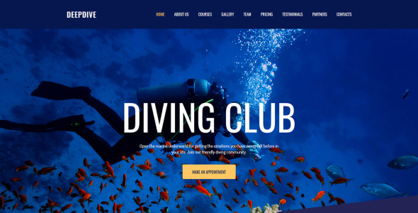 sports &amp; outdoors &amp; diving moto cms 3 шаблон