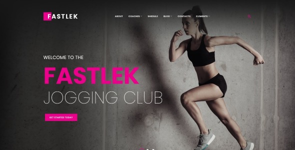 running club & coaching wordpress тема