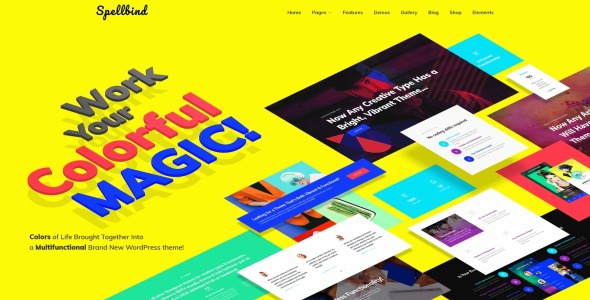 дизайнерская целевая страница wordpress тема
