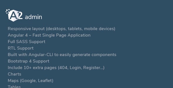 angular 4 material design admin template