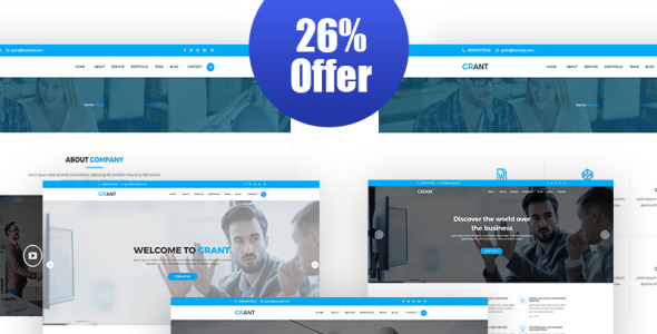 грант отзывчивая тема wordpress