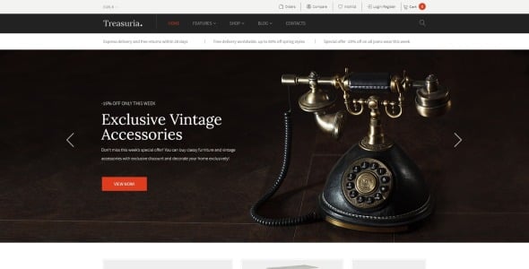 античная и винтажная тема woocommerce
