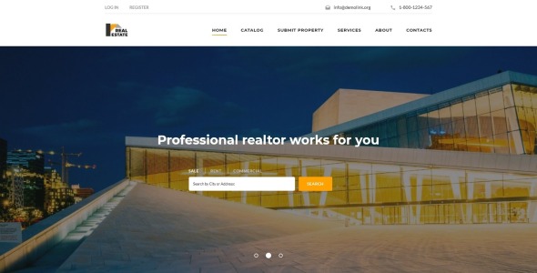 недвижимость resposive bootstrap шаблон сайта