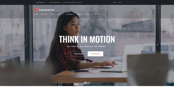 бизнес wordpress элементор тема