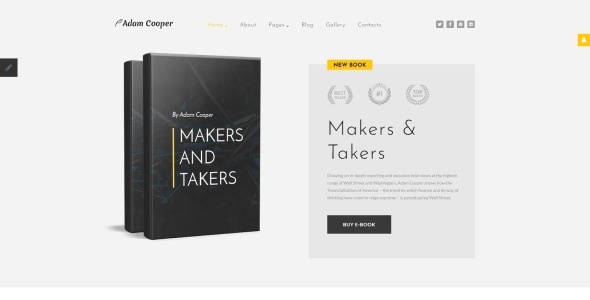 шаблон writer joomla