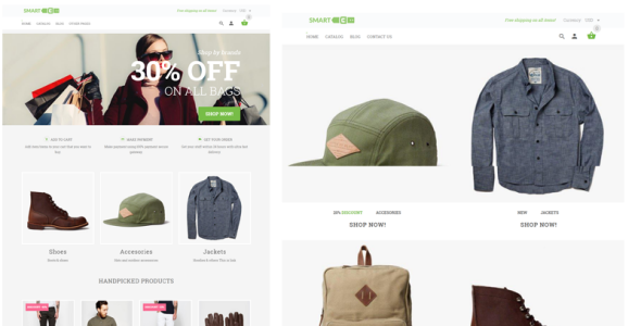 drag &amp; drop shopify theme