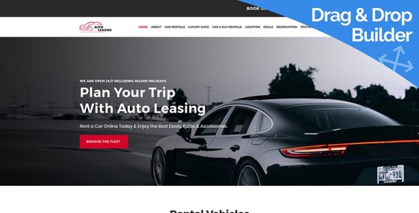 прокат автомобилей moto cms 3 шаблон