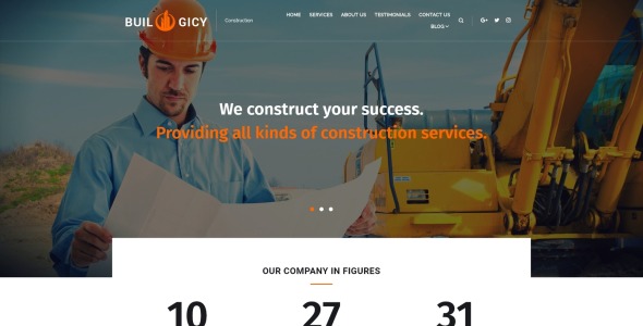 строительная тема wordpress