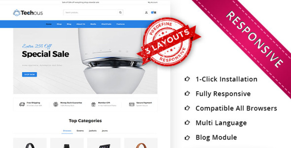 адаптивный шаблон opencart
