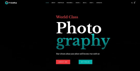 фотография wordpress elementor тема