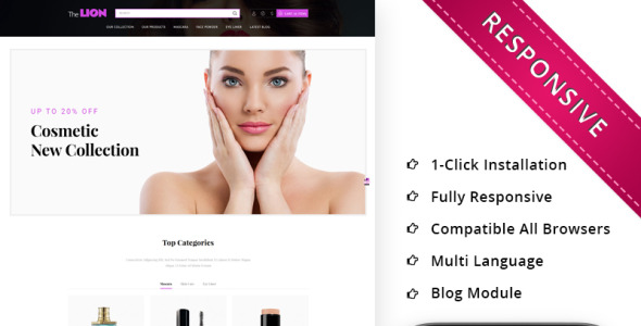 тема салона красоты prestashop