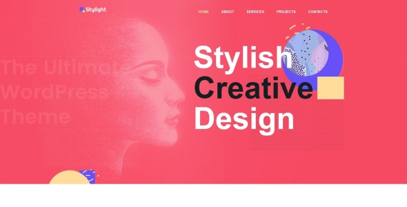 современная и минималистичная креативная тема wordpress