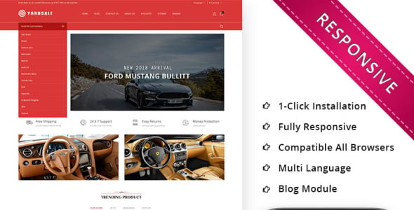 Automobile Store Premium OpenCart Template