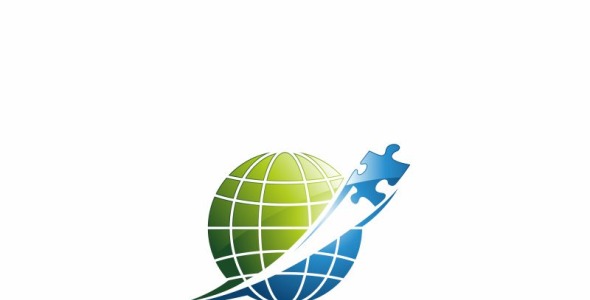 Шаблон логотипа на тему графика