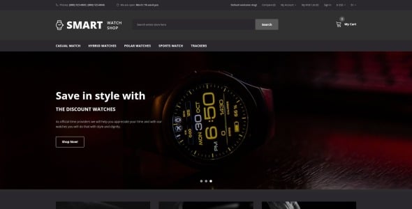 гаджет шаблон opencart