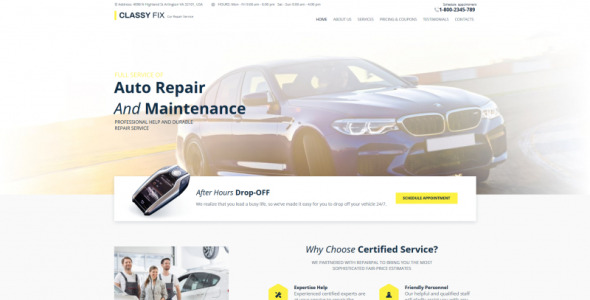 ремонт автомобилей moto cms html шаблон